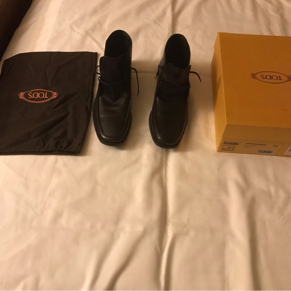 Tods Mens Black ankle Boots